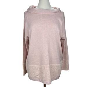 PUREJILL by J.JILL | Dusty Pink Cowl Neck Lightweight Oversized Knit Sweater
